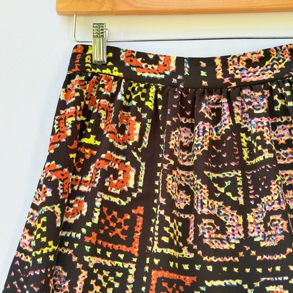 Ladakh Anthropologie  Women Small Black Multicolor‎ Native Pattern A-Line Skirt - Picture 2 of 7